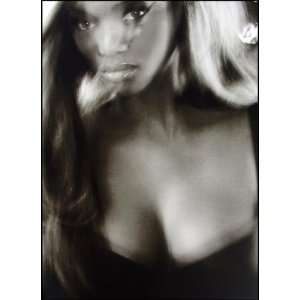  Supermodel Tyra Banks b&w Victorias Secret Poster