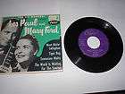 Astounding Les Paul Mary Ford 45 RPM Vinyl Records  