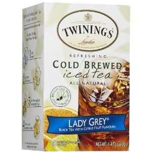 Lady Grey Cold Brewed Iced Tea, Tea Bags  Grocery 