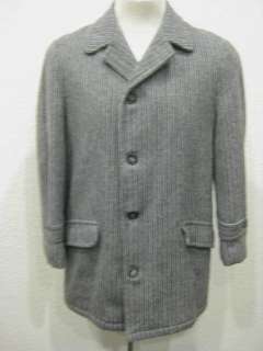 vtg 60s Mens Wool Winter Car Coat Medium M  