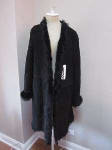   Black Shearling Long Coat Size 36 FR 38 ITA 6 UK 2 US $4,995  