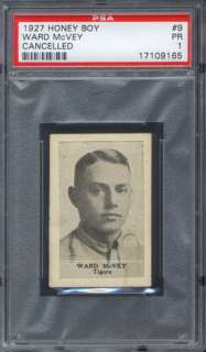1927 Honey Boy Ice Cream #9 Ward McVey PSA 1  