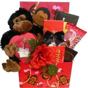 Wild About You! Valentines Day Chocolate Gift Box with Plush 