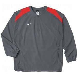  Nike Wheelhouse L/S Jacket   Mens   Flint Grey/Scarlet 
