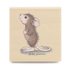    House Mouse Mounted Rubber Stamp   What? What?: Home & Kitchen