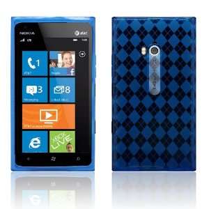  Blue   Cruzer Lite Argyle TPU Case   For Nokia Lumia 900 