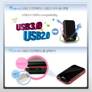 LG XD5 500GB External Hard Drive ICECREAM T White/Pink  