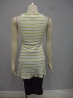 FREE PEOPLE Anthropologie Neon Stripes Lovely Rib Top M  