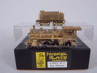 Nickel Plate/NKP HO Brass Burlington CB&Q 4 6 0 Ten Wheeler Class K 2 