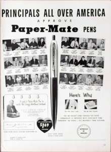 1953 Paper Mate vintage ad  