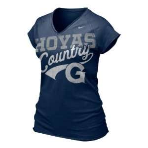  Georgetown Hoyas Womens Navy Nike Ole Faithful Sweep T 
