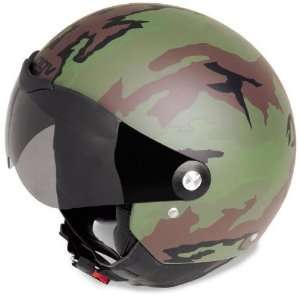  AGV Dragon Open Face Motorcycle Helmet Army Small 238 