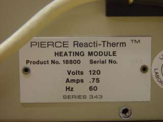 Pierce Reacti Therm Heating Module 18800  