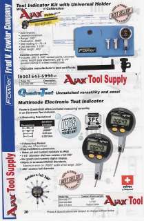 FOWLER test indicator & universal holder #S52 562 999  