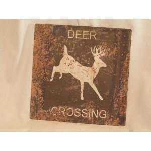 Rustic Tin Sign 11x11  Deer (P57) 