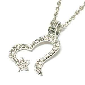  Crystal Broken Heart With a Star End By TOC: Jewelry