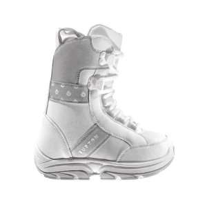  Burton Grom Lace Boot (White / Silver) 4White / Silver 