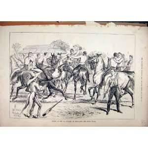   1880 Sports Hussars Bangalore Final Melee Horses Print