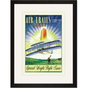   Black Framed/Matted Print 17x23, Air Trails Pictorial