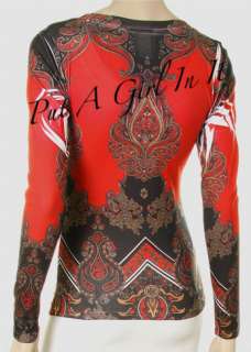 SARA MODE CRYSTAL RED NATIVE AMERICAN PAISLEY SUBLIMATION WESTERN 