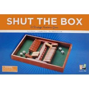  Double Sided Shut the Box Game: Toys & Games