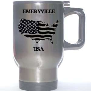  US Flag   Emeryville, California (CA) Stainless Steel Mug 