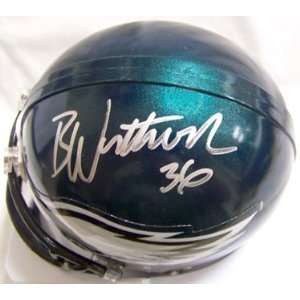  Brian Westbrook Signed Mini Helmet: Sports & Outdoors