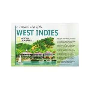 West Indies 1:3,737,000 Travelers Cruising Map by National Geographic 