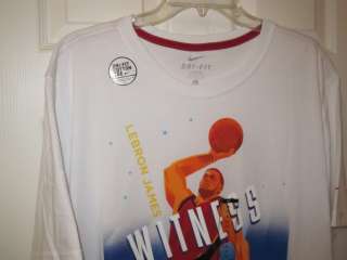 Nike Lebron James Epic T Shirt Shirt Witness Miami Heat Basketball 