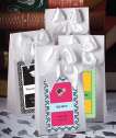 144   Personalized White Wedding Favor Boxes   Bags  