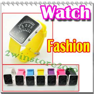 Colorful cool jelly LED wrist watch time Sports Unisex mens lady girls 