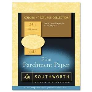  Southworth  Colors + Textures Fine Parchment Paper, Gold 