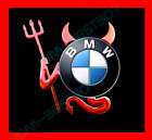 BMW 3D RED Devil Demon Decal Sticker Car Emblem logo (Fits BMW 745Li)