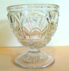 EAPG Gothic Flint Sugar Bowl Spooner McKee Bros c. 1860  