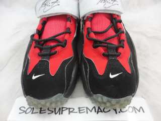   1996 Nike Air Zoom Turf Barry Sanders FIRE RED WHITE BLACK SILVER 9.5