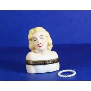   Bust Porcelain Hinged Box Midwest of Cannon Falls PHB: Home & Kitchen