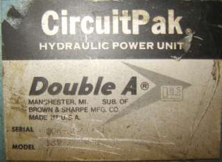 CIRCUIT PAK HYDRAULIC POWER UNIT MODEL T3V 30 M N A1  