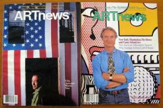 Lot Of 9 ART NEWS Magazine Back Issues 1981 Acconci,  