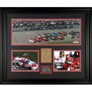  Dale Earnhardt Jr Framed Daytona Panoramic Piece W/ Track 