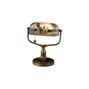  Dale Tiffany Handpainted Golf Handale Table Lamp: Home 