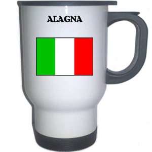  Italy (Italia)   ALAGNA White Stainless Steel Mug 