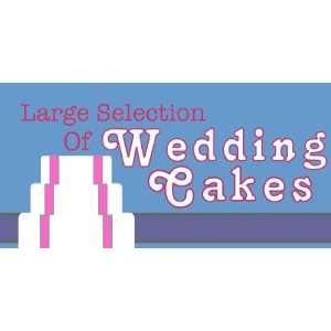   3x6 Vinyl Banner   Large Selection Of Wedding Cakes: Everything Else
