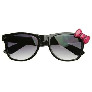   Adorable Geek Cat Eye Retro Fashion Shades w/ Hello Kitty Bow 8487