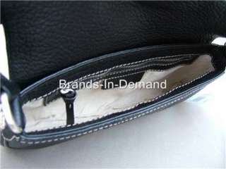 Michael Kors Wheatley Black Leather Flap Handbag  