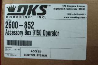 Doorking 2600 852 DKS Gate Access control system Accessory Box 9150 