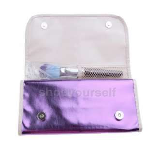 New 16 Pcs Professional Makeup Cosmetic Brush Set Kit Case Purple #005 