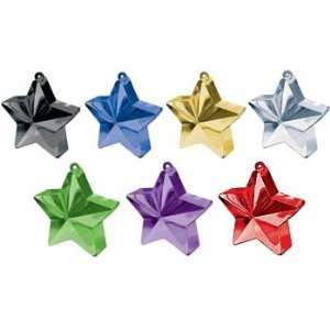  Star Balloon Weights Red Package of 6: Toys & Games