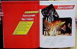 Van Halen Aerosmith California 1979 Music Fest program  