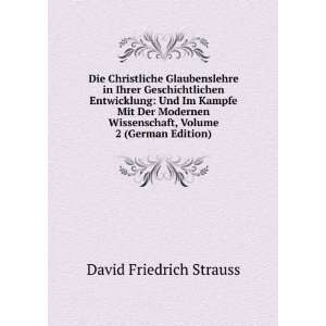   , Volume 2 (German Edition) David Friedrich Strauss Books
