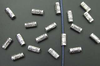60 Tibetan Silver Fancy Tube Beads 13mm B972  